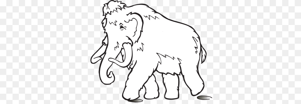 Mammoth Animal, Baby, Person, Wildlife Png Image