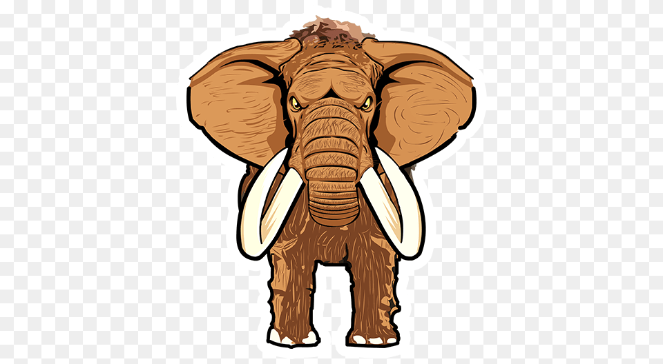 Mammoth Sticker, Baby, Person, Animal, Mammal Free Transparent Png