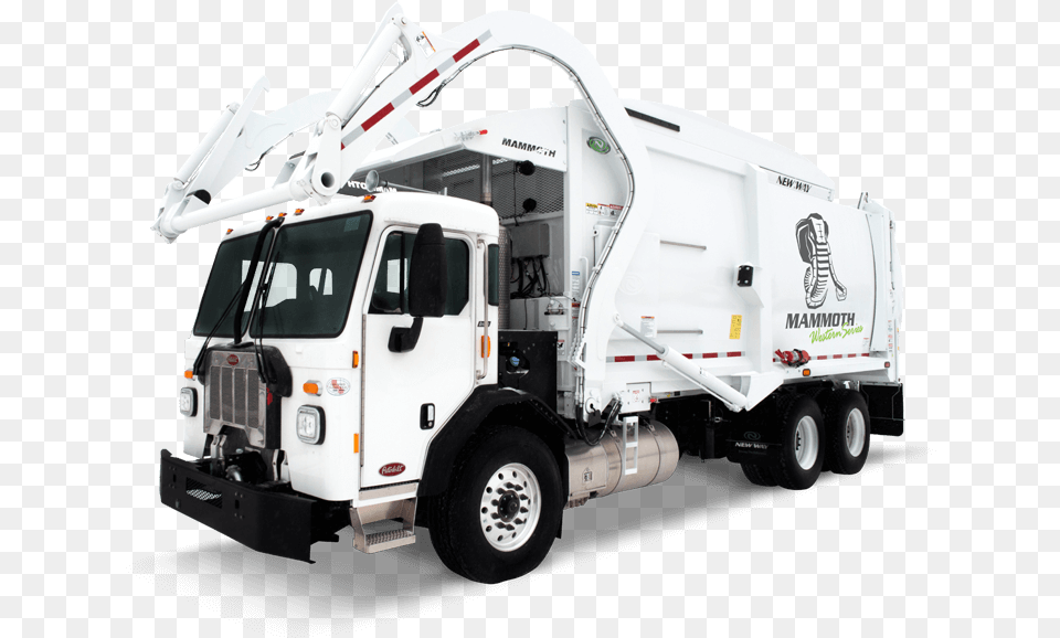 Mammoth Western Series Garbage Truck, Transportation, Vehicle, Garbage Truck, Moving Van Free Png