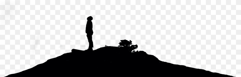 Man 01 Silhouette, Outdoors, Person, Nature, Cross Png