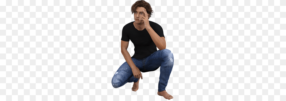 Man Sitting, Clothing, Person, Pants Free Png