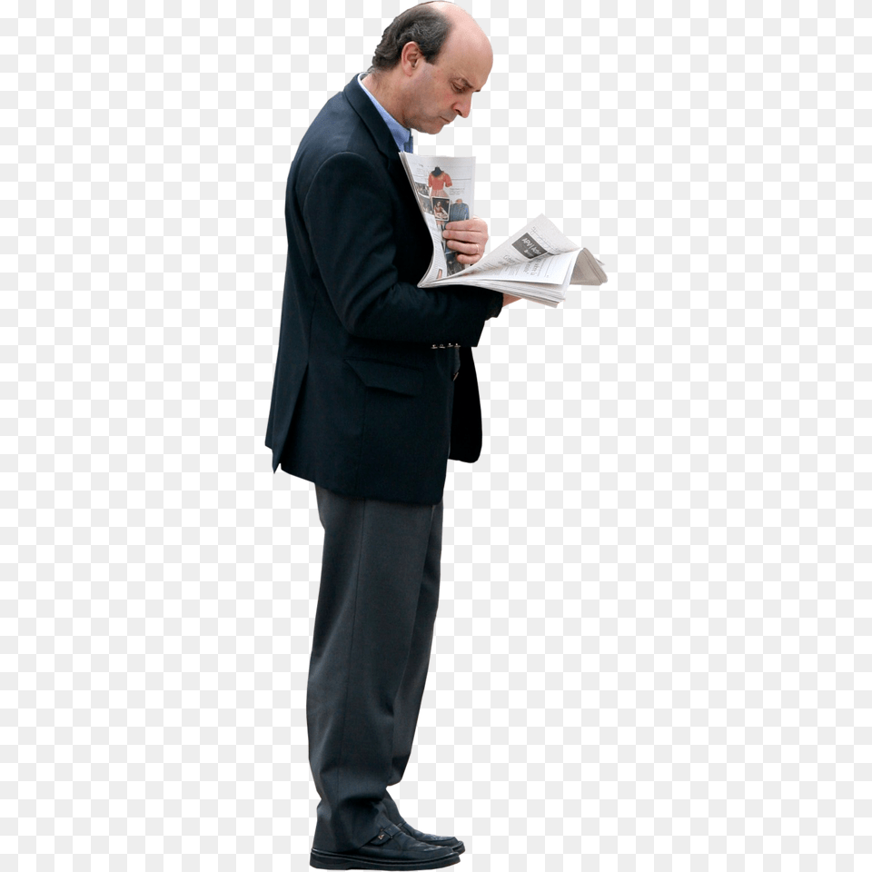 Man, Tuxedo, Suit, Reading, Person Png