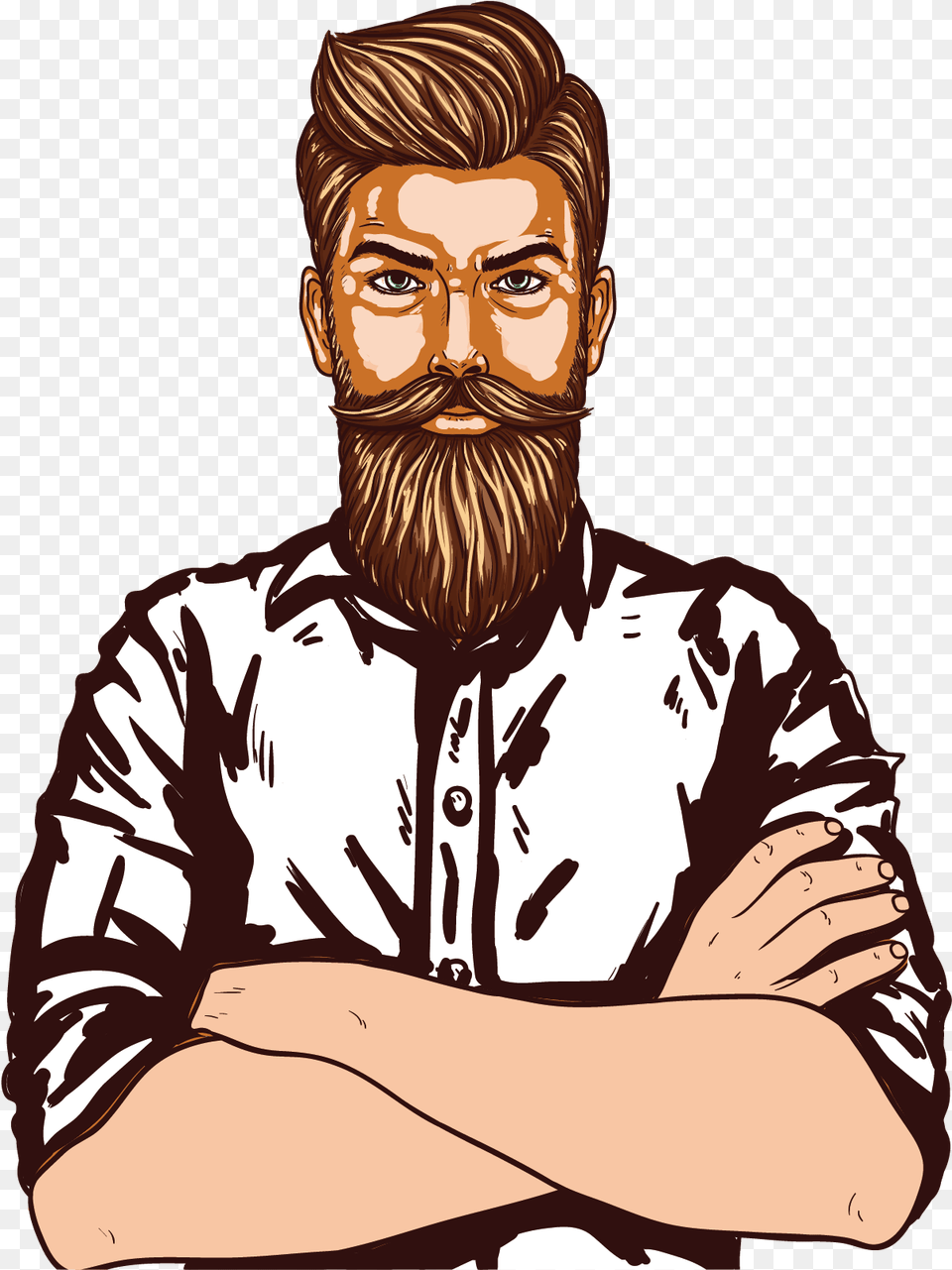 Man, Person, Beard, Face, Head Free Transparent Png