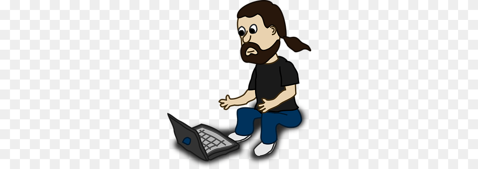 Man Computer, Electronics, Laptop, Pc Png Image