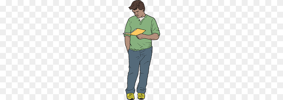 Man Clothing, Reading, Person, Pants Png