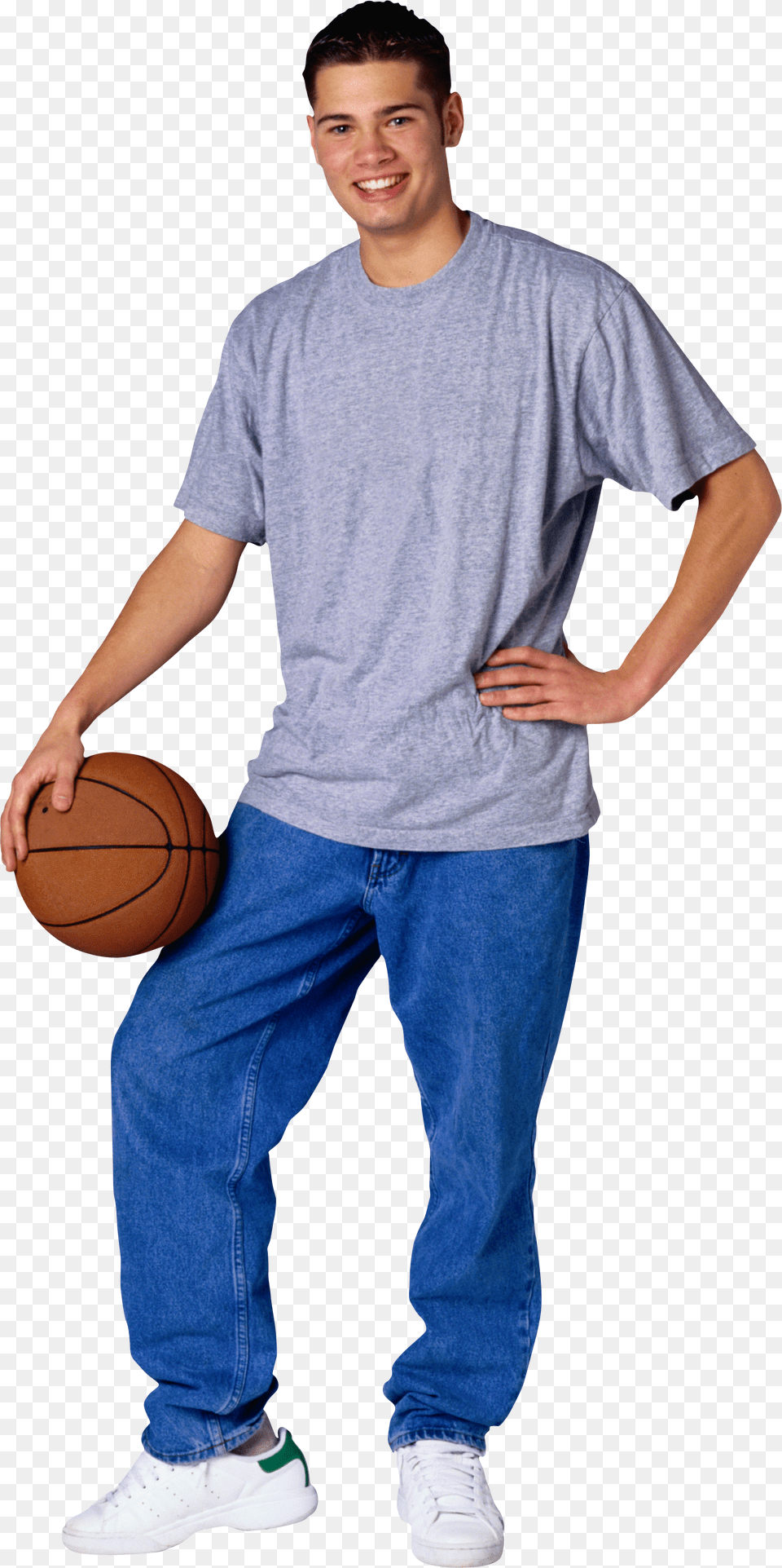 Man, T-shirt, Ball, Basketball, Basketball (ball) Png