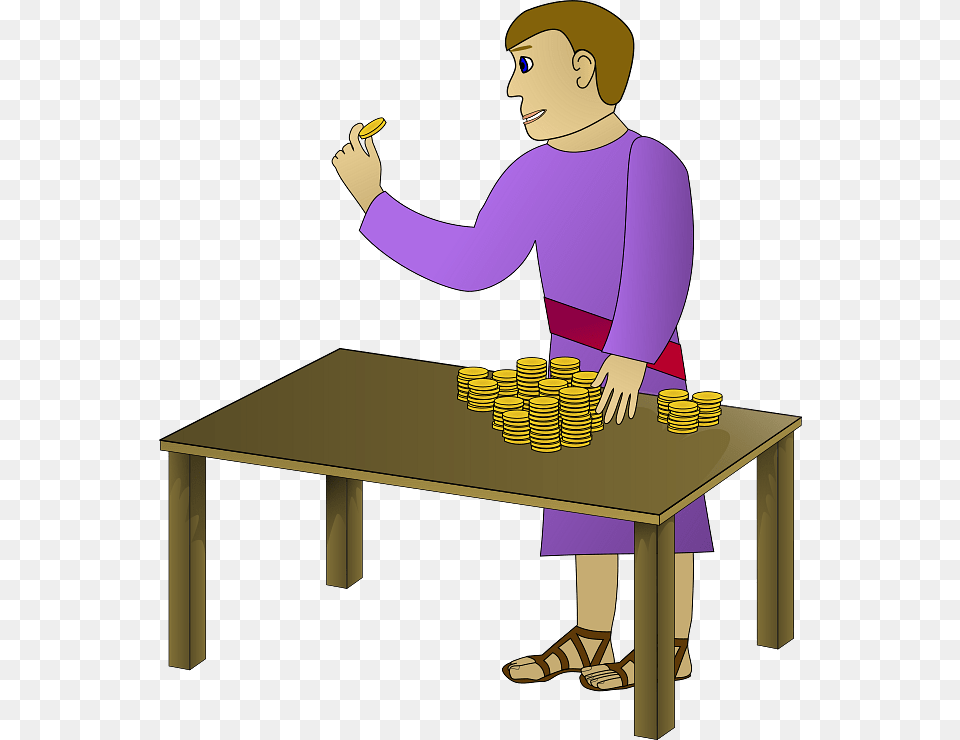 Man, Furniture, Table, Baby, Person Png