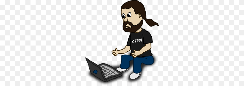 Man Computer, Electronics, Laptop, Pc Png Image