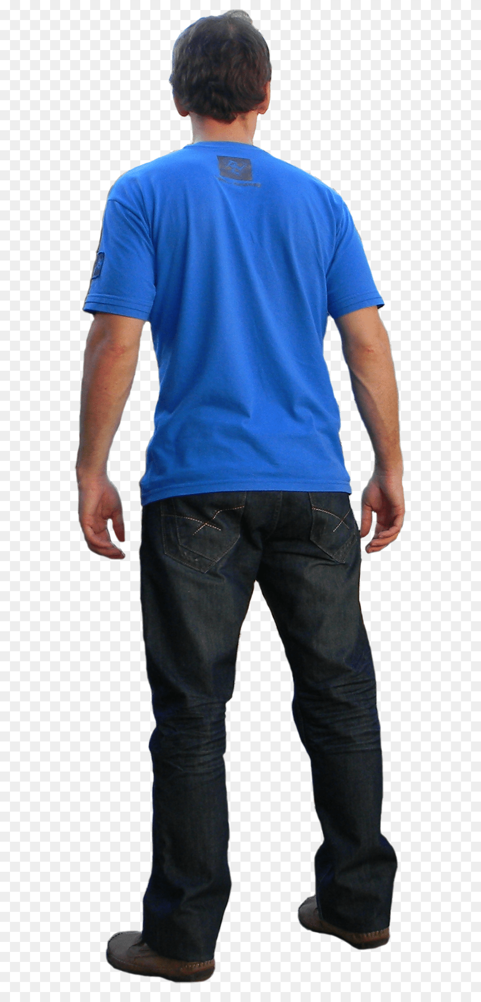 Man, T-shirt, Clothing, Standing, Jeans Free Png Download