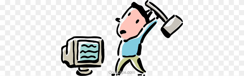 Man About To Smash His Monitor Royalty Vector Clip Art, Face, Head, Person, Photography Free Transparent Png