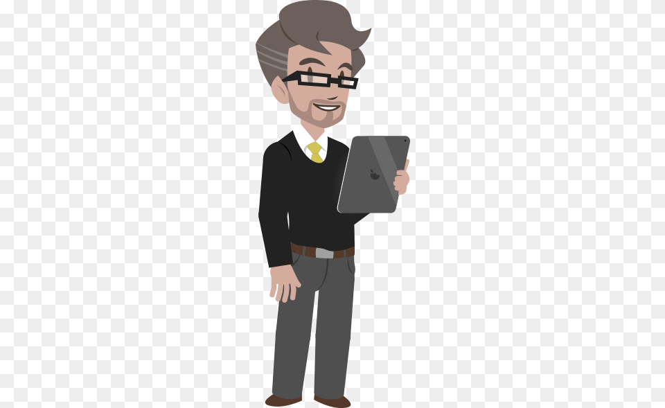 Man Accountant Cartoon, Accessories, Tie, Formal Wear, Person Free Transparent Png