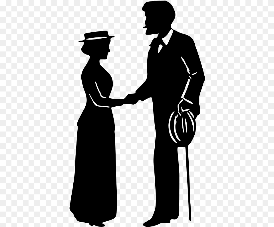Man And Lady Shaking Hands Man And Woman Shaking Hands Clipart, Gray Free Transparent Png