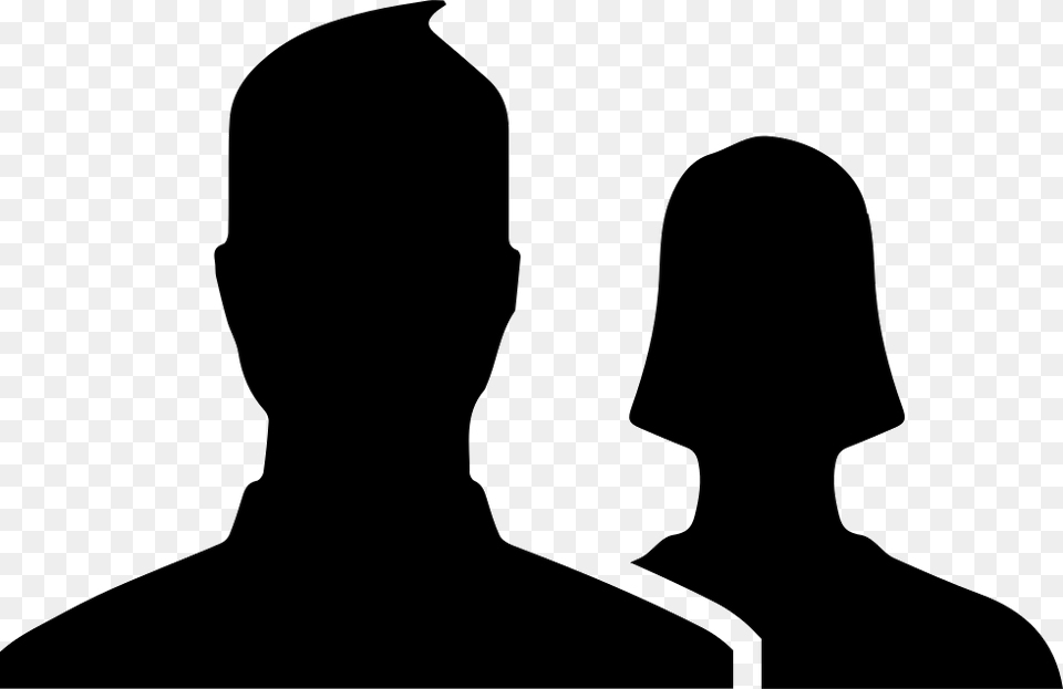 Man And Woman Avatar Icon, Silhouette, Adult, Female, Person Png