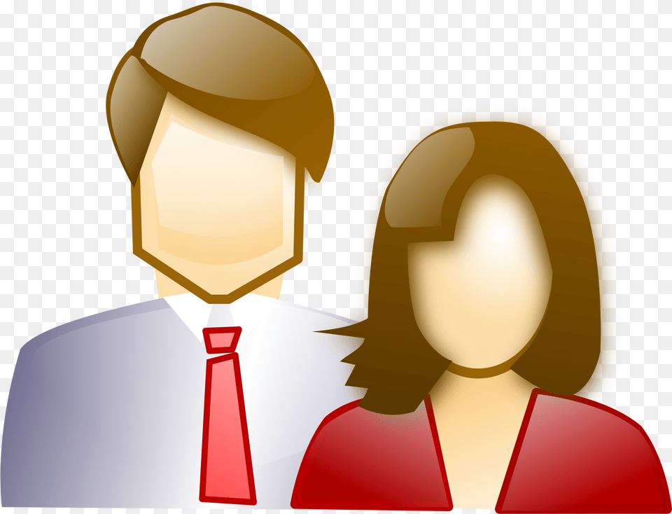Man And Woman Cartoon, Accessories, Tie, Person, People Free Png Download