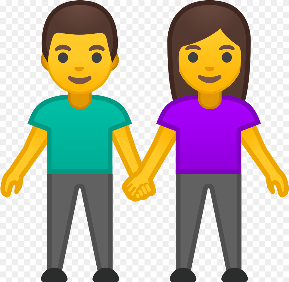 Man And Woman Holding Hands Icon Girl Boy Man Woman, T-shirt, Clothing, Person, Baby Free Png