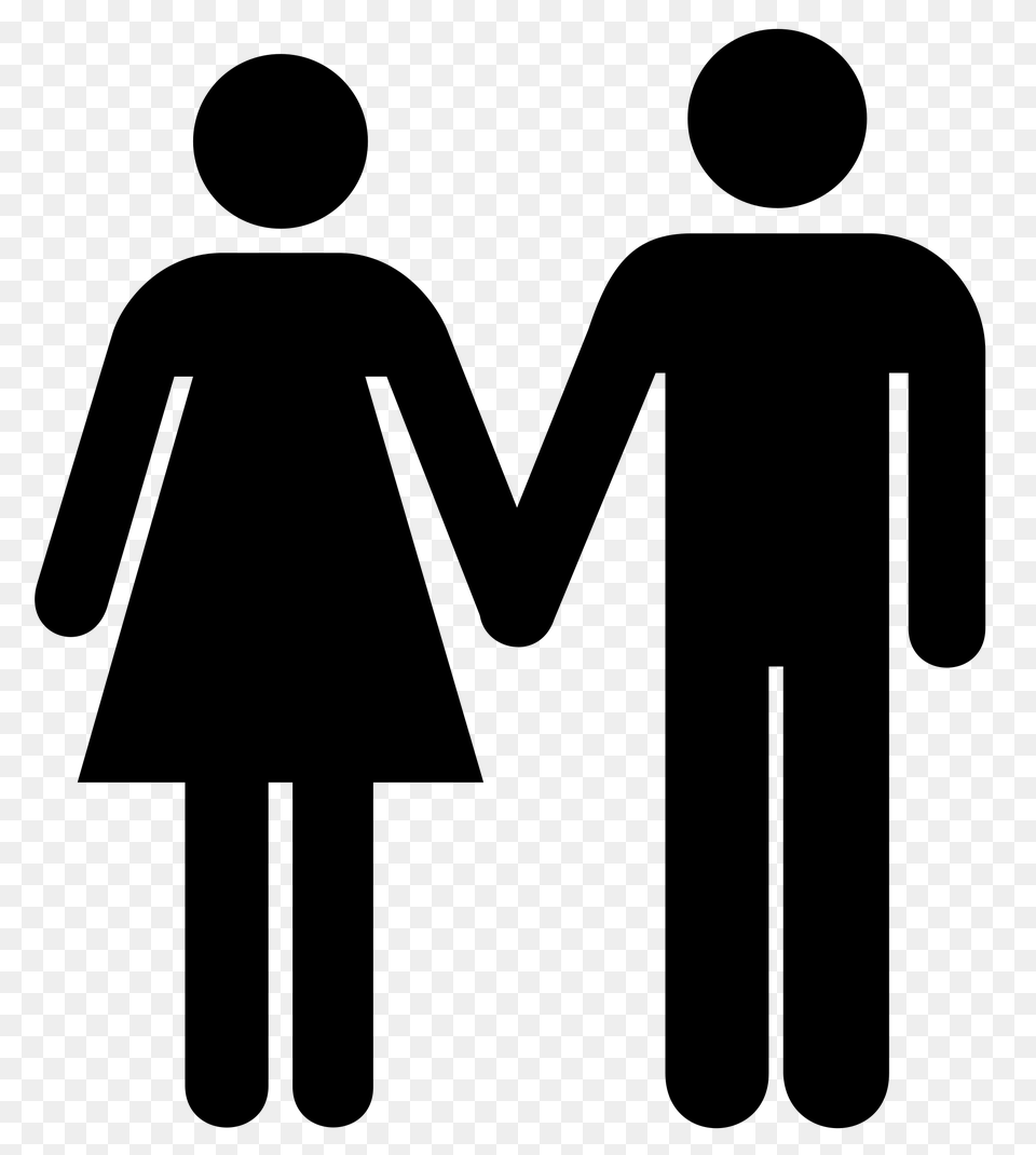 Man And Woman Icon, Gray Free Transparent Png