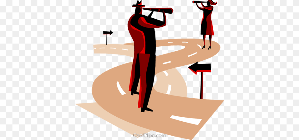 Man And Woman Making Decisions Royalty Vector Clip Art, Adult, Female, Person, People Png Image