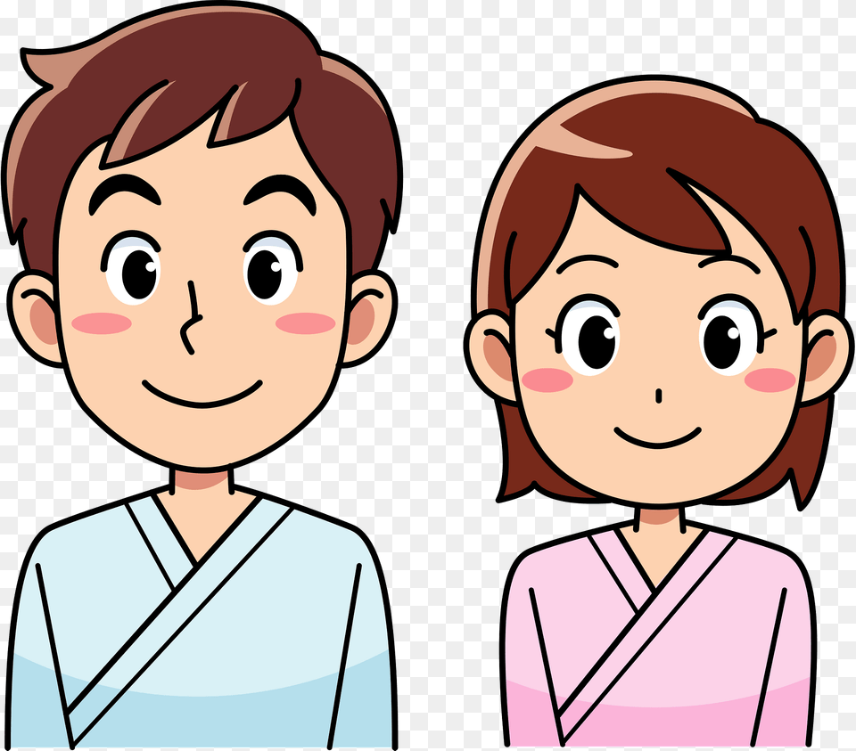 Man And Woman Patients Clipart, Book, Publication, Comics, Baby Free Png Download