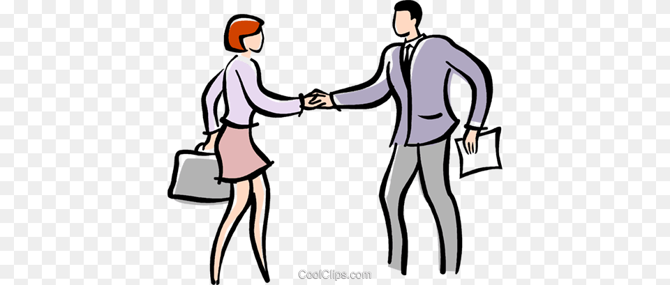 Man And Woman Shaking Hands Royalty Vector Clip Art, Person, Body Part, Hand, Male Free Transparent Png