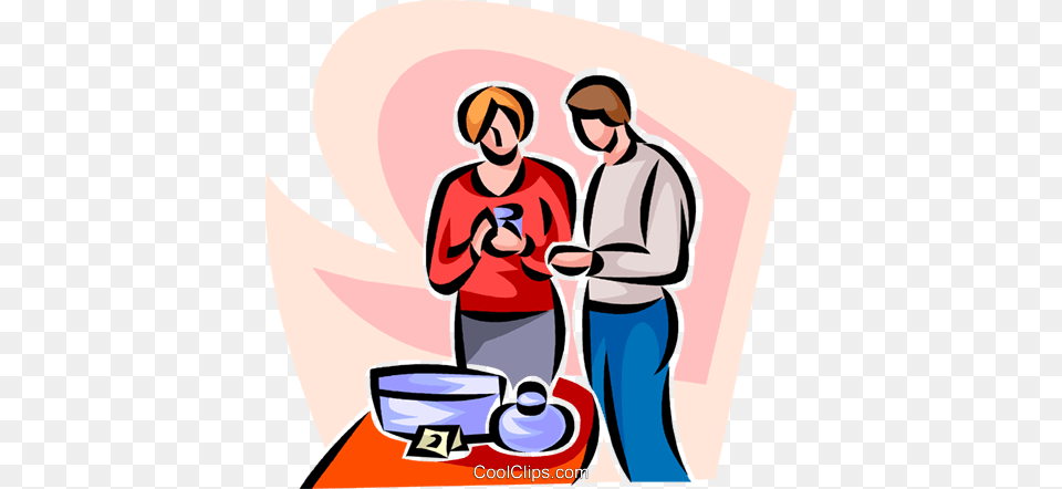 Man And Woman Shopping Royalty Vector Clip Art Illustration, Adult, Person, Male, Pants Free Png