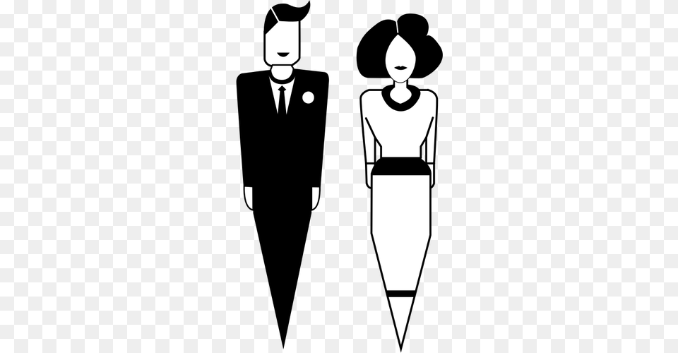 Man And Woman Symbols, Stencil, Adult, Person, Female Free Transparent Png