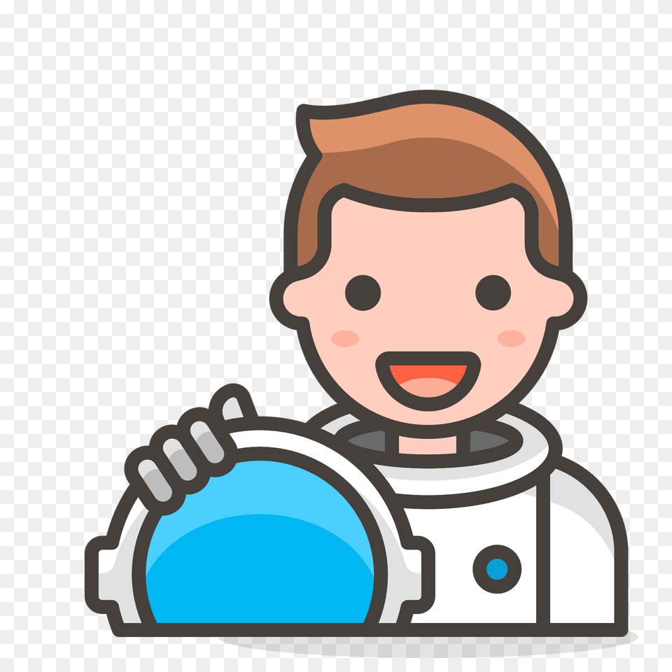 Man Astronaut Emoji Clipart, Face, Head, Person, Photography Free Png Download