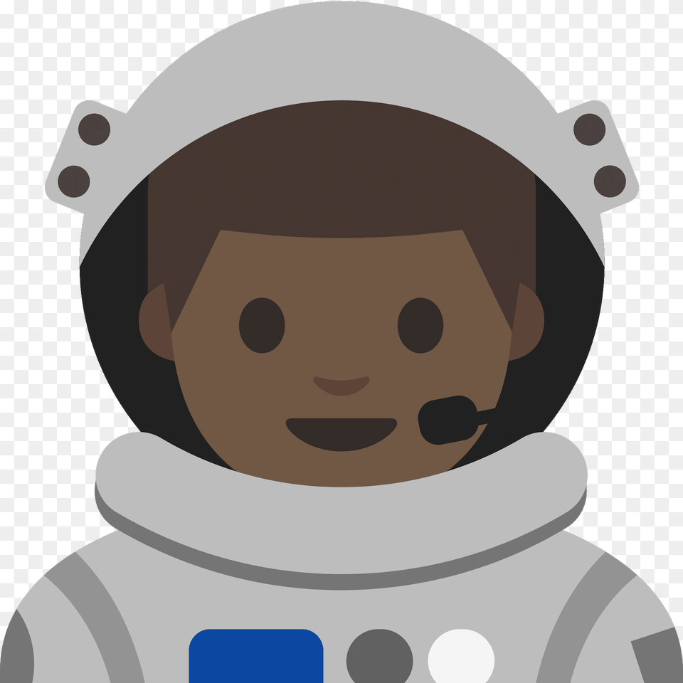 Man Astronaut Emoji Clipart, Baby, Person, Face, Head Png