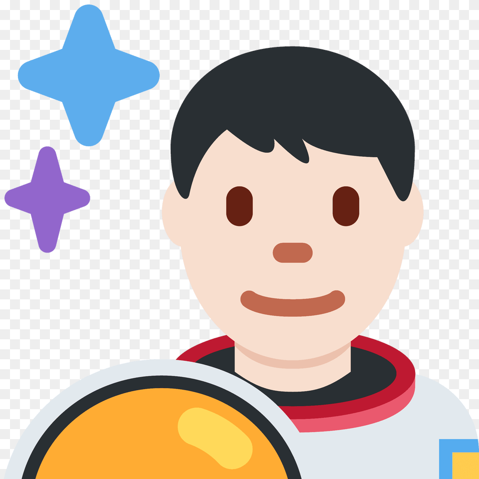 Man Astronaut Emoji Clipart, Face, Head, Person, Baby Free Transparent Png