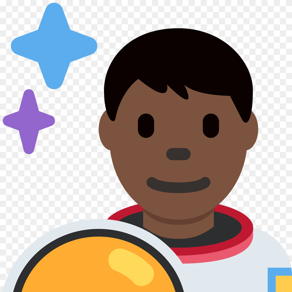 Man Astronaut Emoji Clipart, Symbol, Face, Head, Person Png