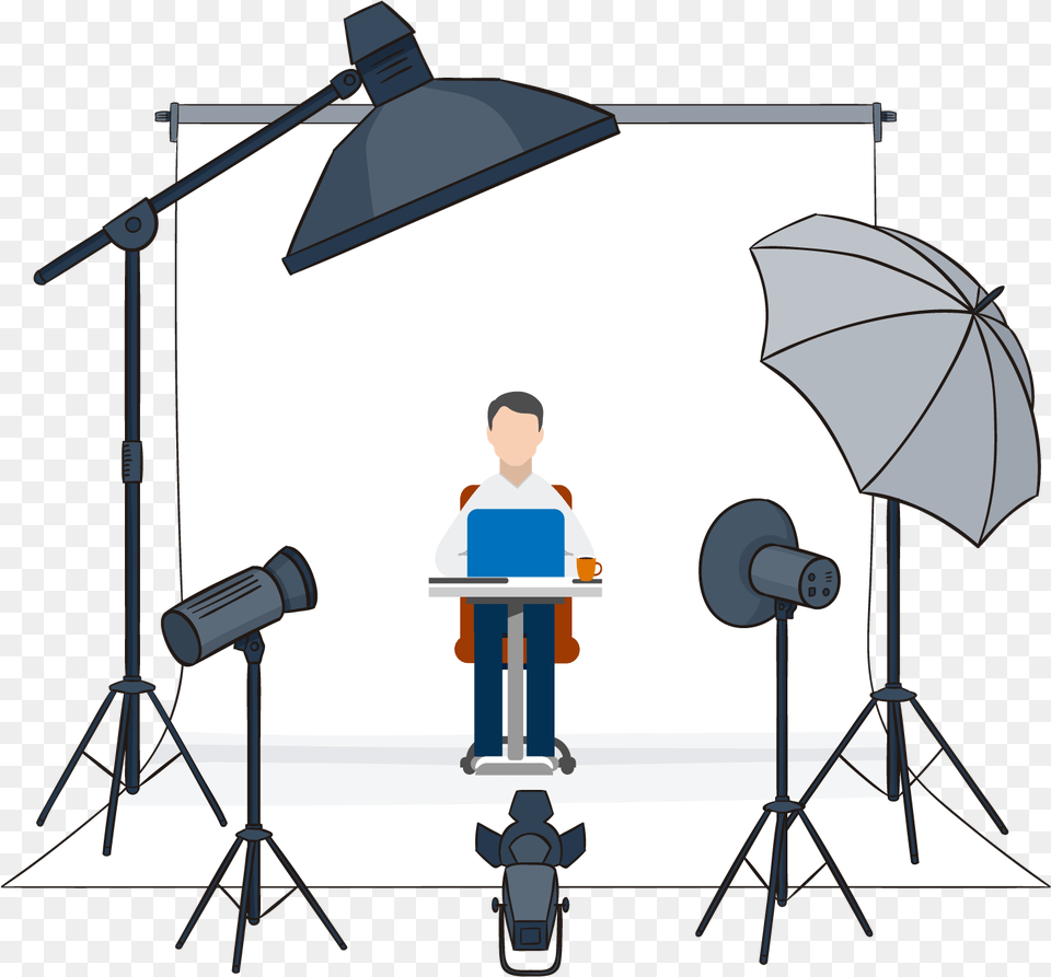 Man At Desk Video Marketing Services Photography, Boy, Child, Male, Person Png Image