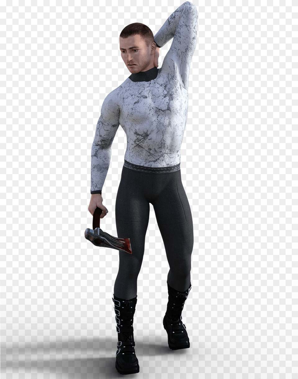Man Axe Male Spandex, Clothing, Sleeve, Long Sleeve, Adult Free Png Download