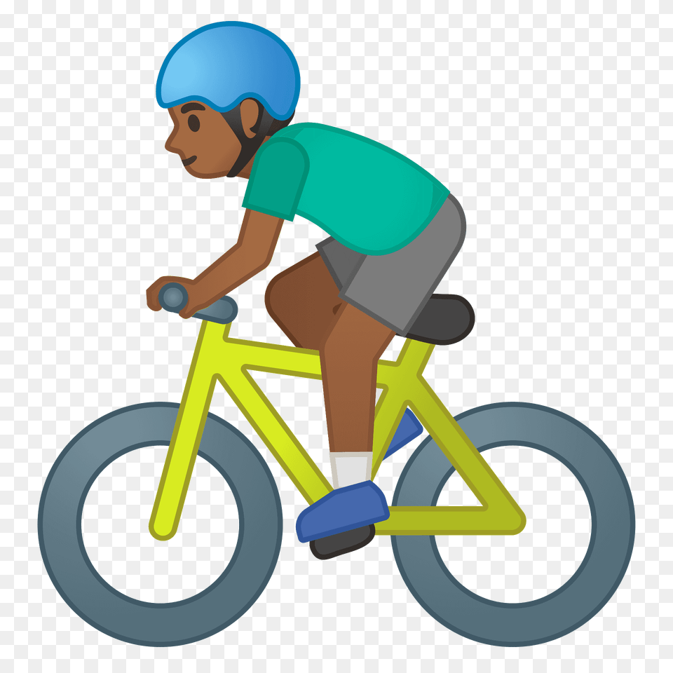 Man Biking Emoji Clipart, Person, Face, Head Free Png Download