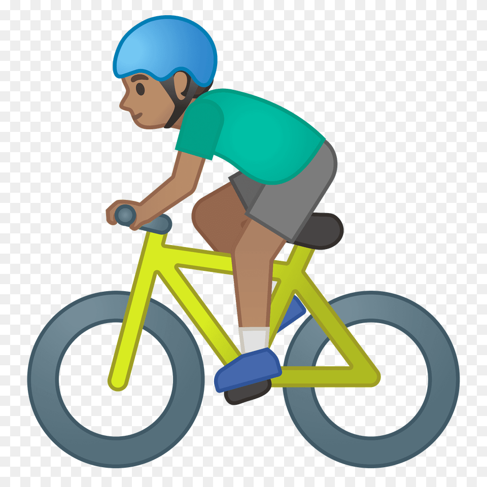 Man Biking Emoji Clipart, Person, Face, Head Png Image