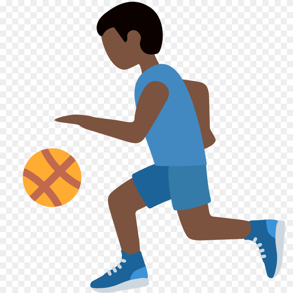 Man Bouncing Ball Emoji Clipart, Person, Kneeling Free Transparent Png