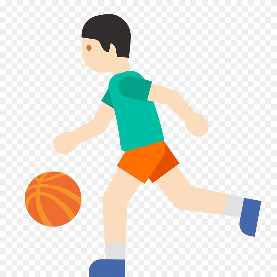 Man Bouncing Ball Emoji Clipart, Person, Boy, Child, Male Free Png