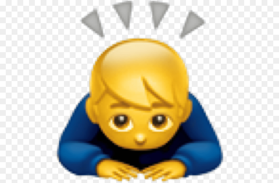 Man Bowing Emoji, Baby, Person Png Image