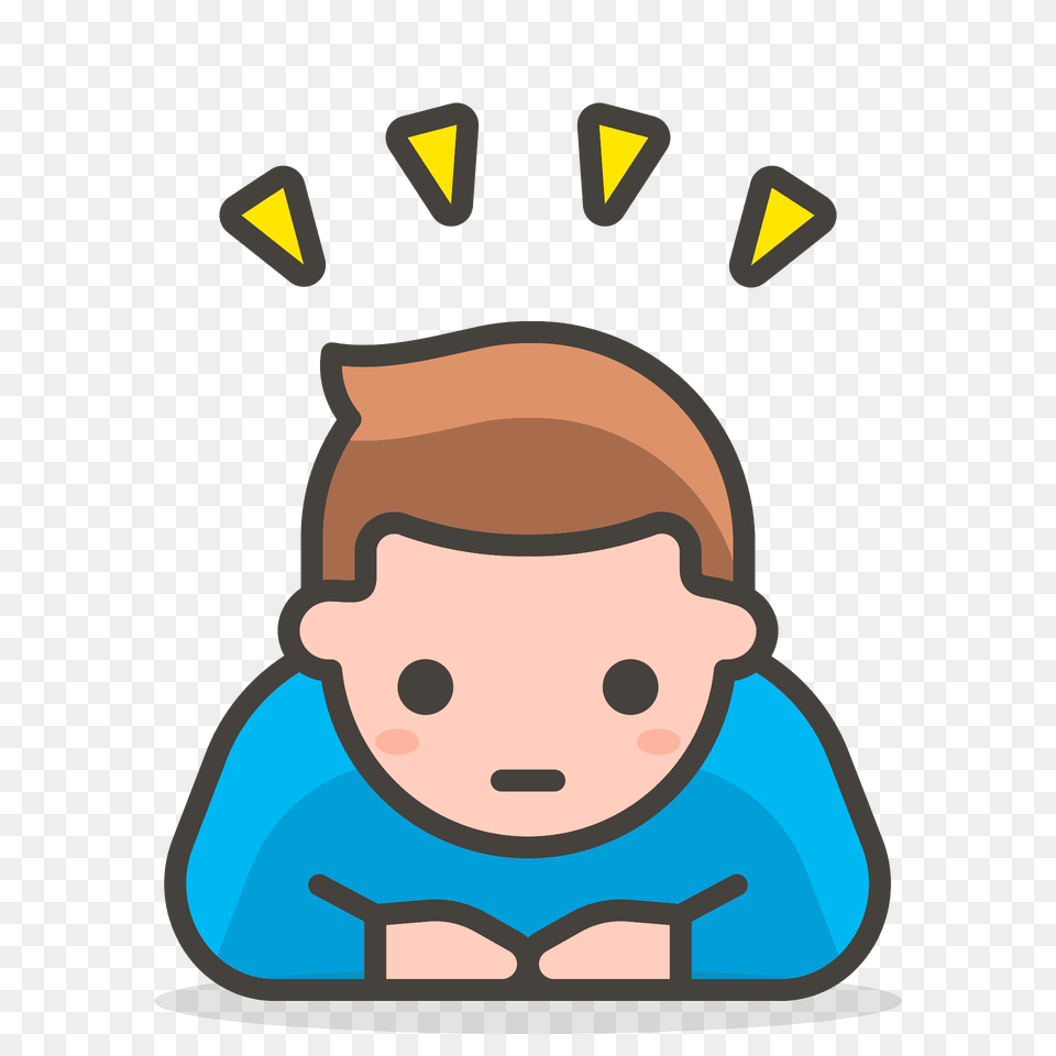 Man Bowing Emoji Clipart, Person, Reading, Photography, Face Free Png Download