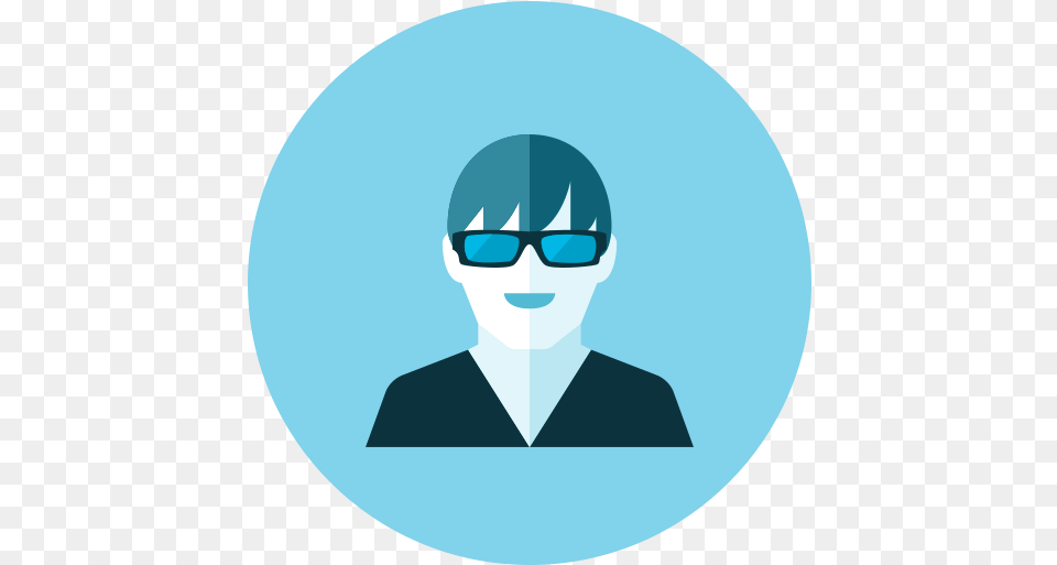 Man Boy People Person Icon Of Blue Boy Man Icon, Accessories, Photography, Sunglasses, Logo Png