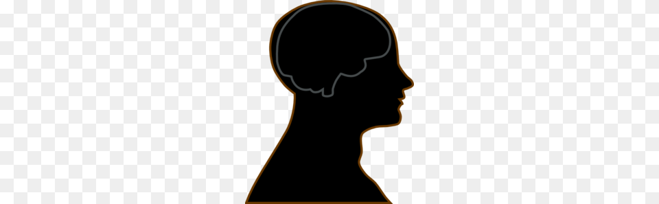 Man Brain Grey Clip Art, Silhouette, Person, Neck, Head Png