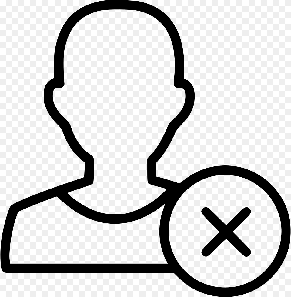 Man Cancel Duplicate Person Icon, Stencil, Silhouette, Smoke Pipe Free Png Download