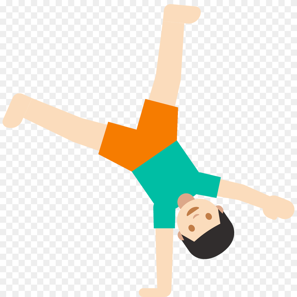 Man Cartwheeling Emoji Clipart, Cross, Symbol, Acrobatic Free Transparent Png