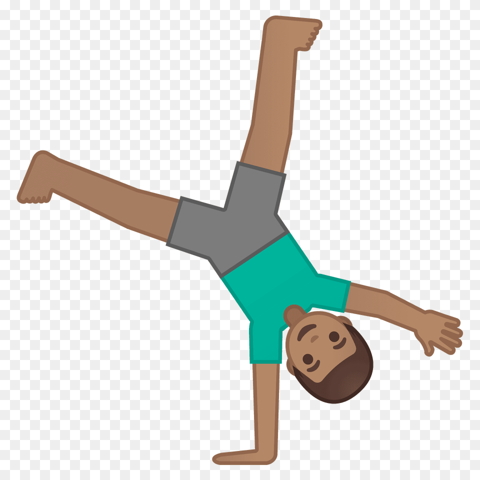 Man Cartwheeling Emoji Clipart, Cross, Symbol Free Png Download