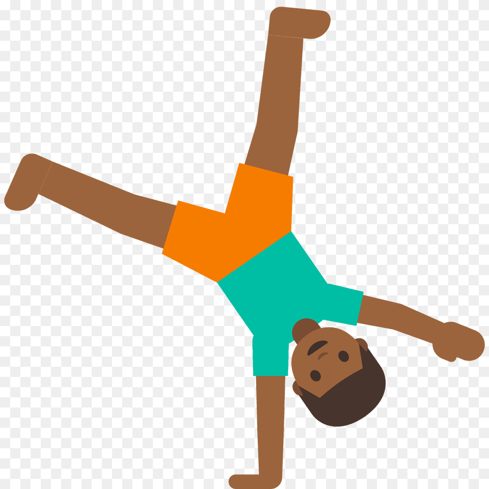 Man Cartwheeling Emoji Clipart, Animal, Wildlife, Mammal, Bear Png Image