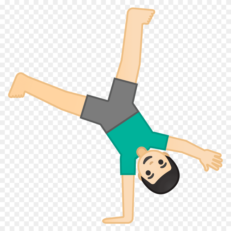 Man Cartwheeling Emoji Clipart, Cross, Symbol, Dancing, Leisure Activities Free Png