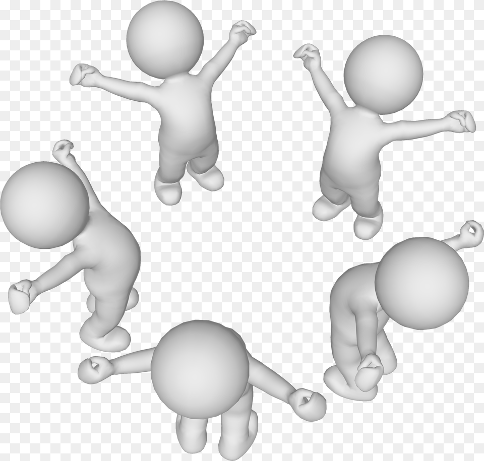 Man Cheerful 3d White People, Sphere, Baby, Person Free Transparent Png