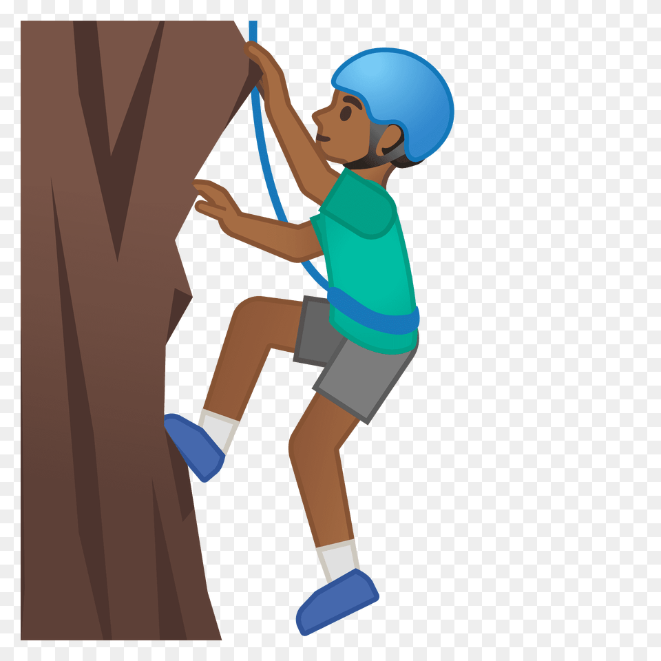 Man Climbing Emoji Clipart, Outdoors, Person, Leisure Activities, Sport Png