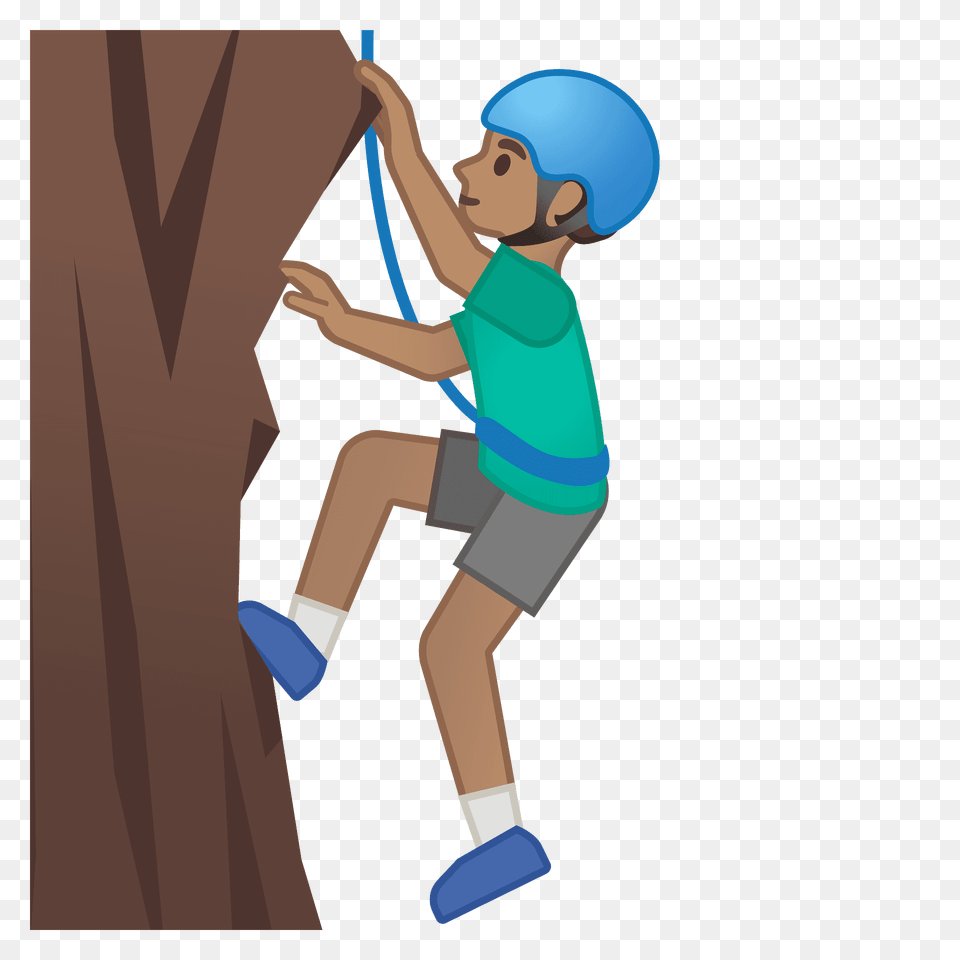 Man Climbing Emoji Clipart, Outdoors, Person, Leisure Activities, Sport Free Png