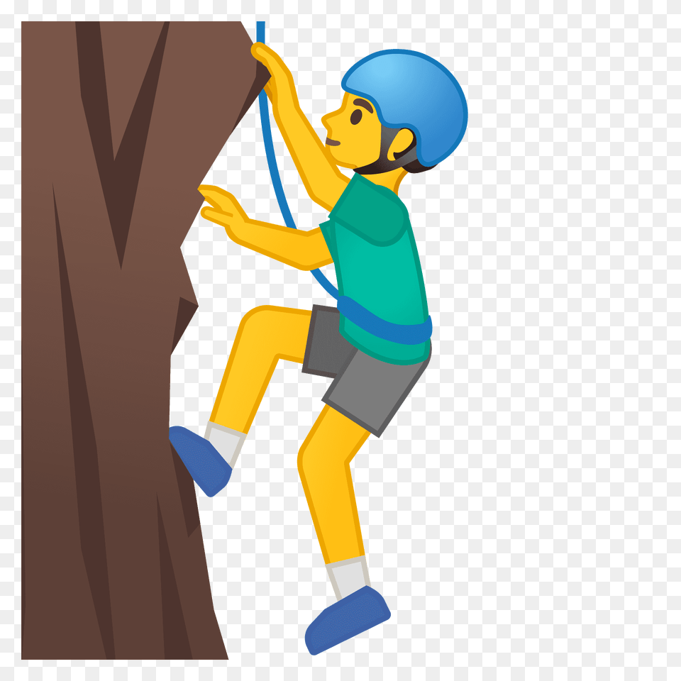 Man Climbing Emoji Clipart, Outdoors, Baby, Person, Sport Png