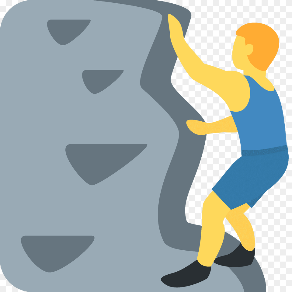 Man Climbing Emoji Clipart, Person Free Png