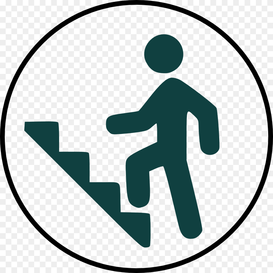 Man Climbing Stairs Icon Climbing Stairs Icon, Architecture, Building, House, Housing Free Png Download